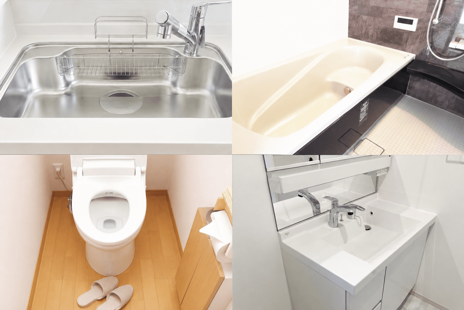キッチン・バス・トイレの水回りクリーニング